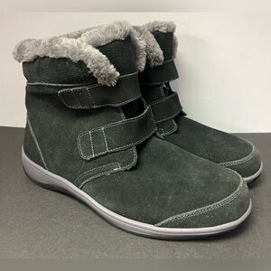 Orthofeet- Florence‎ Boots-Black/Grey - Size: 12, Womens
